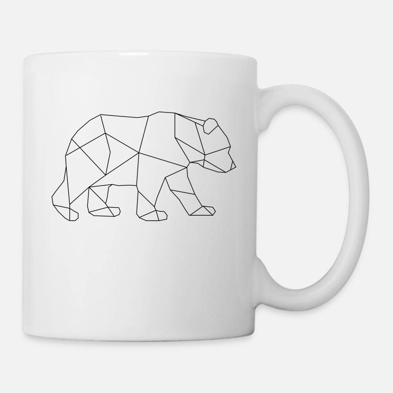 Polar Bear Polar Bear Bear Geometric Ice North Pole Arctic - Mug - white