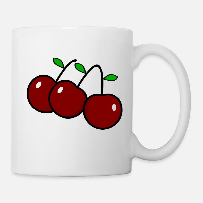 Kirschen - Tasse - Weiß