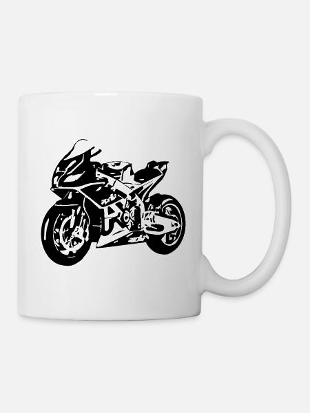 moto - Mug blanc - blanc