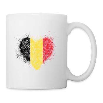 Heart Belgium Flag - Mug - white - Right