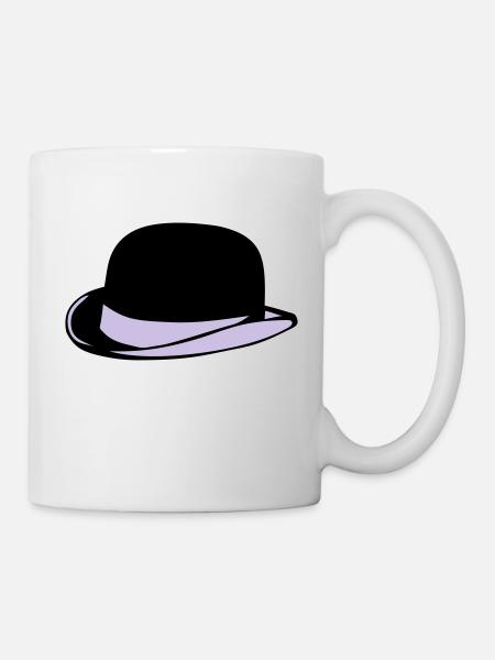 chapeau melon 2 - Mug blanc - blanc