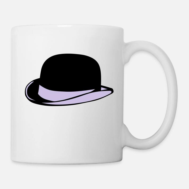 chapeau melon 2 - Mug blanc - blanc