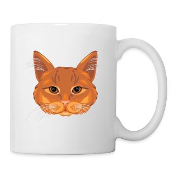 Ingwer Katzenkopf - Tasse - Weiß - Rechts