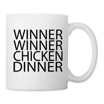 Winner Winner Chicken Dinner - Tasse - Weiß - Rechts
