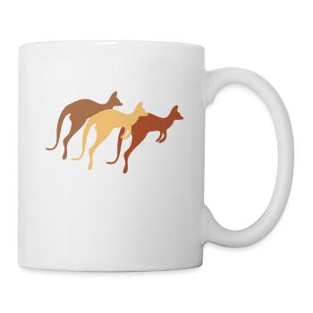 Kangourou - Mug blanc - blanc - Droite