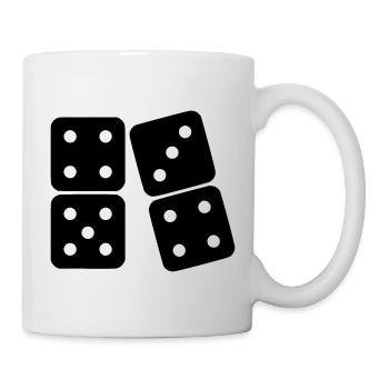 Dominoes (customizable color) - Mug - white - Right