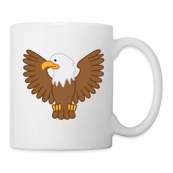 Emoji Adler - Tasse - Weiß - Rechts