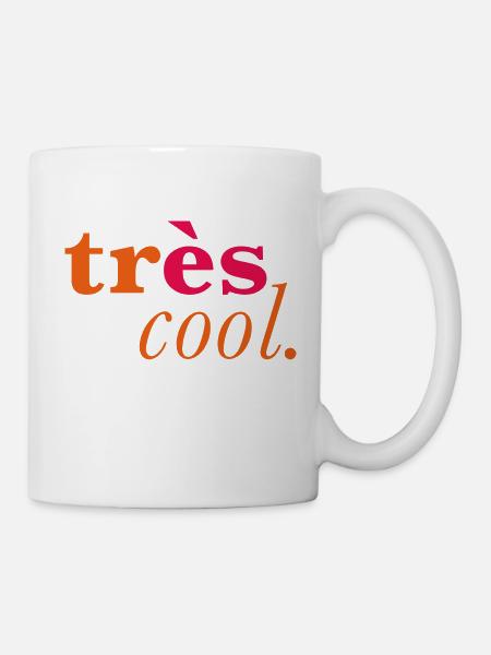 trescool orange rot - Tasse - Weiß