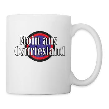 Moin aus Ostfriesland - Tasse - Weiß - Rechts