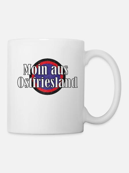 Moin aus Ostfriesland - Tasse - Weiß