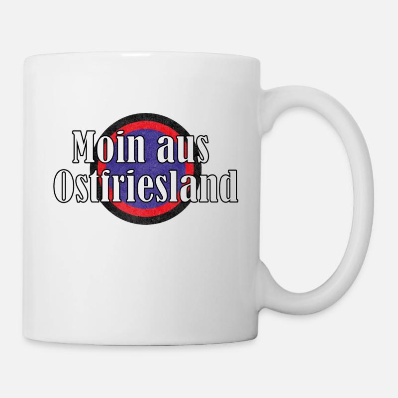 Moin aus Ostfriesland - Tasse - Weiß
