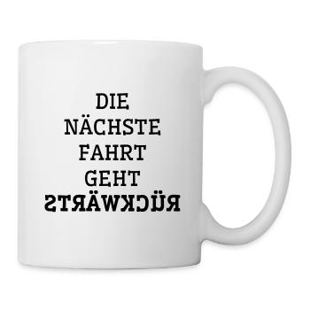 Kirmes Wasen Jahrmarkt Karussell Geschenk Rummel - Tasse - Weiß - Rechts