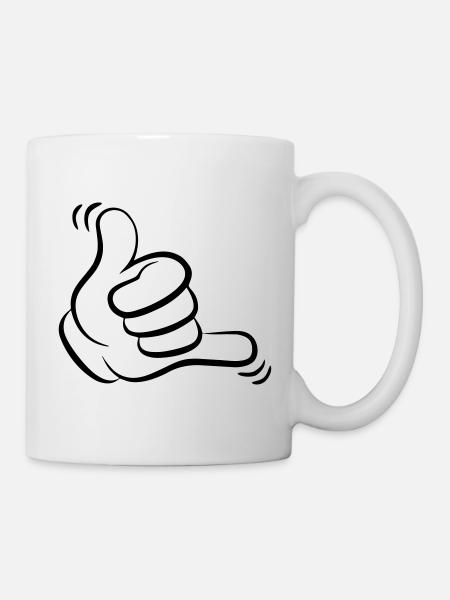 main de chacka - Mug blanc - blanc
