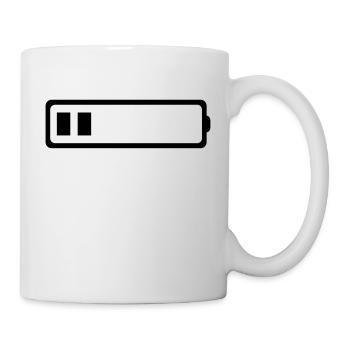 BATTERIE 2 BATONS - Mug blanc - blanc - Droite