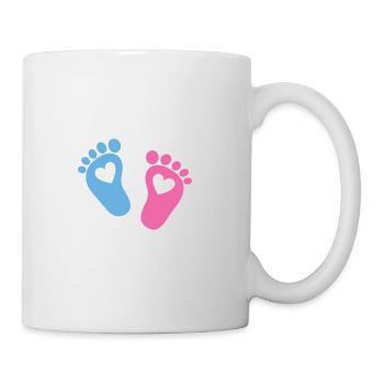 Babyfusse avec des cœurs - Mug blanc - blanc - Droite