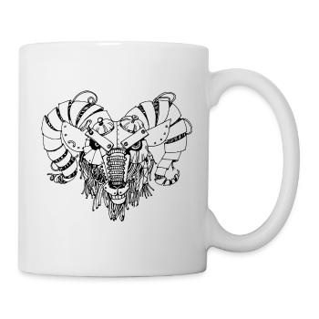 steampank ram - Mug - white - Right