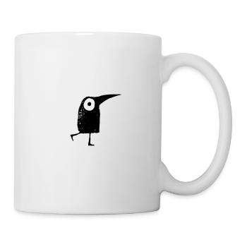 funny birds walking - Tasse - Weiß - Rechts