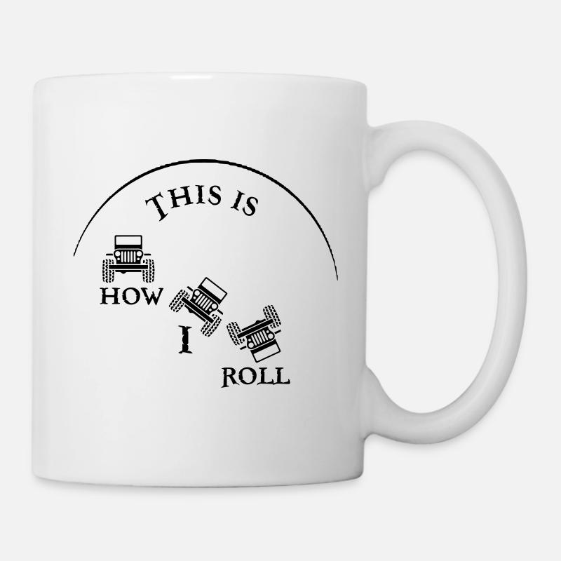 Voilà comment je roule en Jeep - Mug blanc - blanc