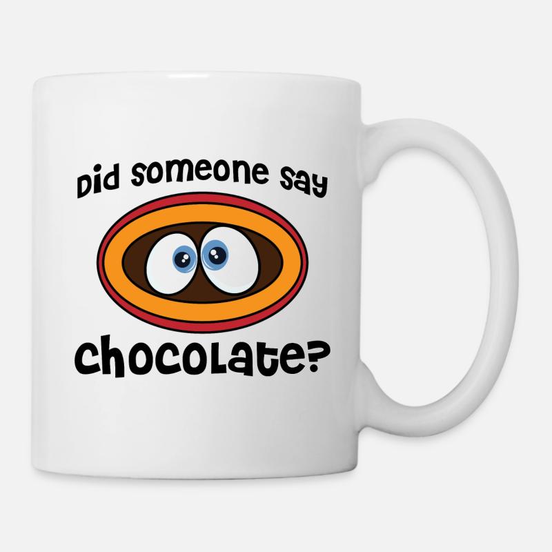Funny Chocolate Chocoholic Choc Lover - Mug - white