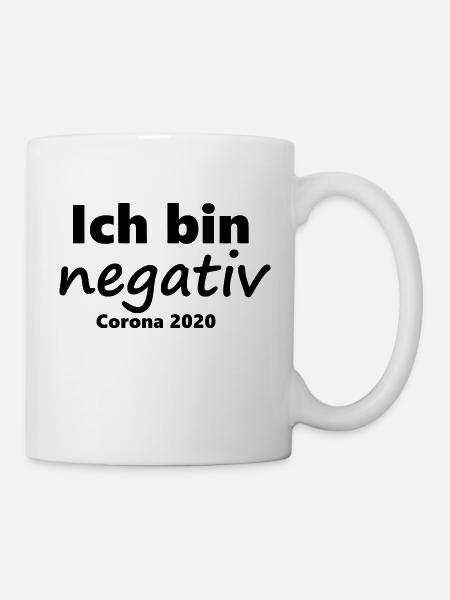 Corona - Ich bin negativ - Tasse - Weiß