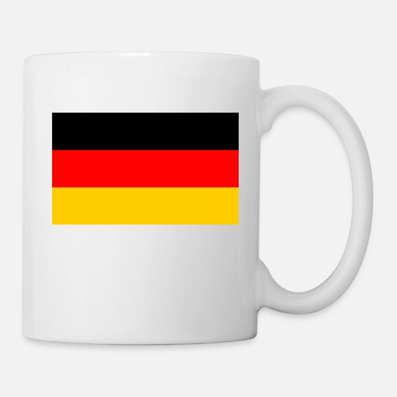Deutsche Flagge - Deutsche Flagge - Tasse - Weiß
