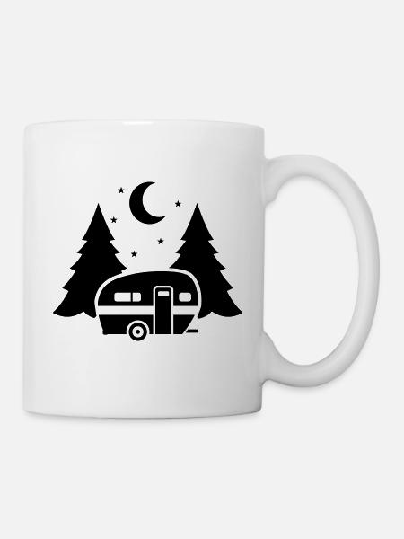 Wohnwagen - Tasse - Weiß