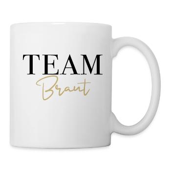 Team Braut Junggesellinnenabschied Hochzeit - Tasse - Weiß - Rechts