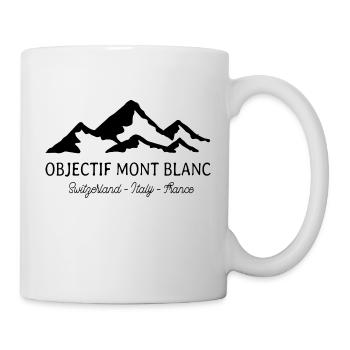 Objectif Mont Blanc Switzerland Italy France - Mug blanc - blanc - Droite