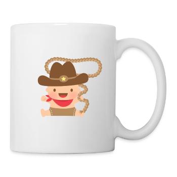 Cute Little Baby Cowboy - Mug - white - Right