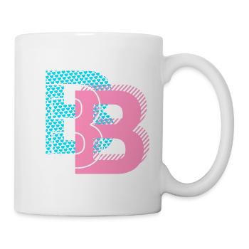 B wie Buchstabe - Tasse - Weiß - Rechts