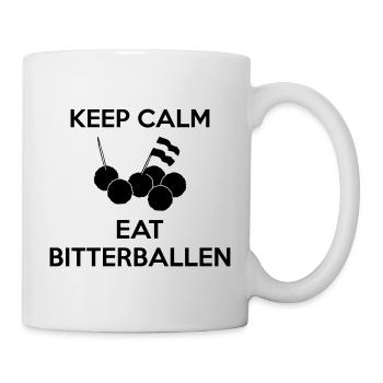 AVM KEEP CALM Eat Bitterballen Multi Color Vector - Mug - white - Right