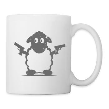 Schaf - Tasse - Weiß - Rechts