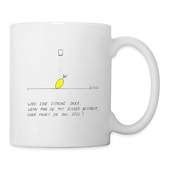 Zitrone - Tasse - Weiß - Rechts