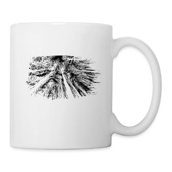 Forêt silhouette nature - Mug blanc - blanc - Droite