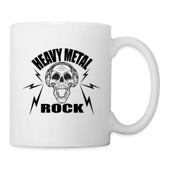 Heavy metal rock music gift idea - Mug - white - Right