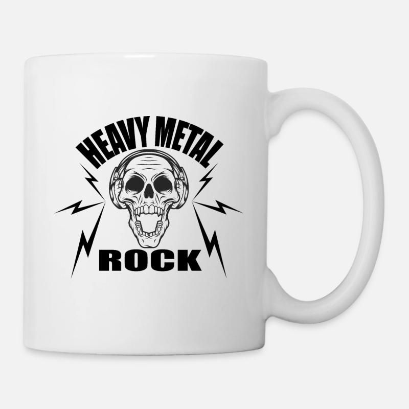 Heavy Metal Rock Musik Geschenkidee - Tasse - Weiß