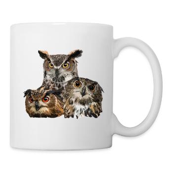 Rapaces nocturnes - Mug blanc - blanc - Droite