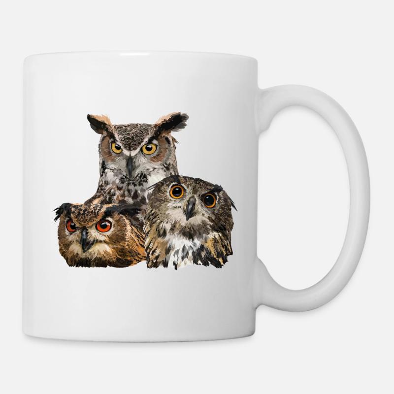 Rapaces nocturnes - Mug blanc - blanc