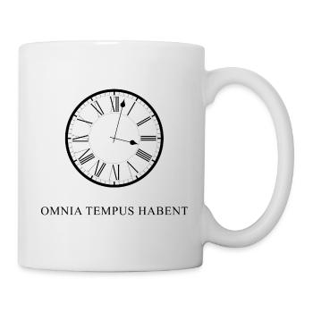 alles hat seine zeit latein schwarz - Mug - white - Right