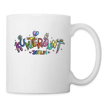 logo KunterbuntBerlin Berlin Style bunt Highlight - Tasse - Weiß - Rechts