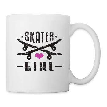 Skate Girl Skateboard Skate Girl Skate Cadeau - Mug blanc - blanc - Droite