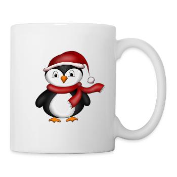 Pinguin - Tasse - Weiß - Rechts