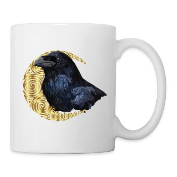 Corbeau - Mug blanc - blanc - Droite