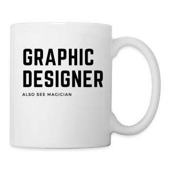 Graphic designer - Mug - white - Right