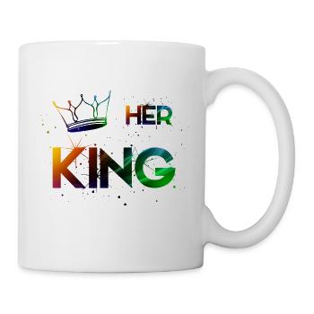 Her King - Tasse - Weiß - Rechts
