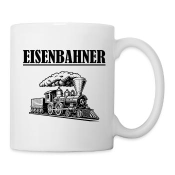 Eisenbahn Shirt Eisenbahner - Tasse - Weiß - Rechts