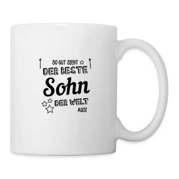 So gut sieht der beste Sohn der Welt aus! - Tasse - Weiß - Rechts