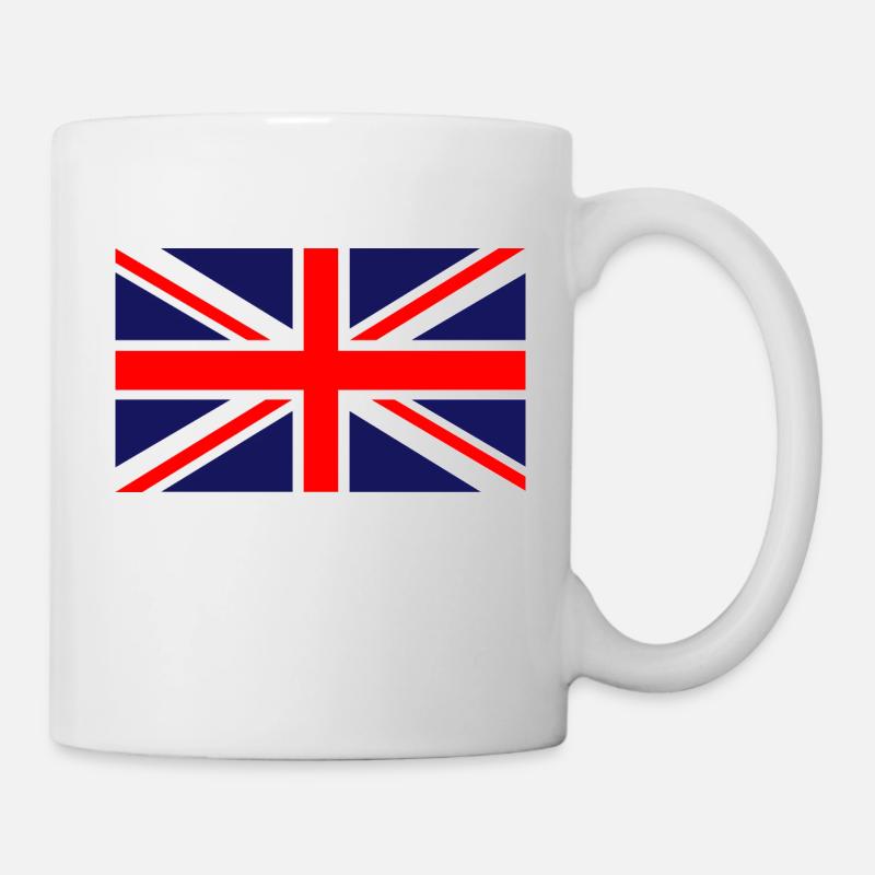 Drapeau Union Jack Angleterre Drapeau Grande-Bretagne GB - Mug blanc - blanc