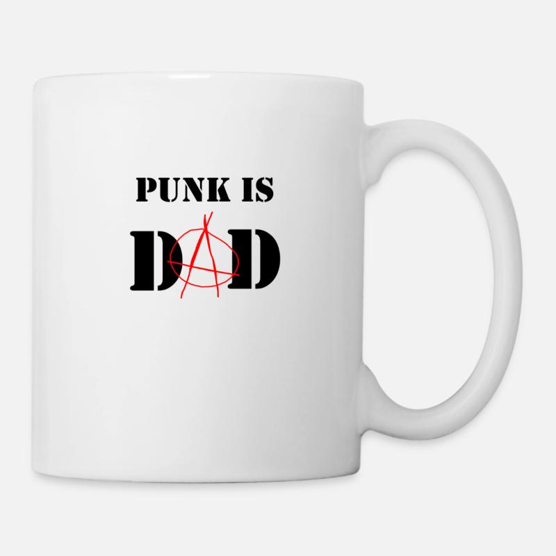 Le punk est papa - Mug blanc - blanc