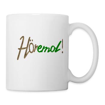 Höremol | Écoutez attentivement | Rhön - Mug blanc - blanc - Droite